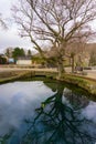 Oshino Hakkai village with water pond at Yamanashi Japan