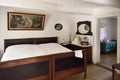 Interior of old wooden house in The Folk Culture Museum in Osiek by the river Notec