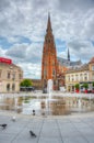 Osijek, Croatia, July 2, 2023: Cathedral of Saint Peter and Paul Royalty Free Stock Photo