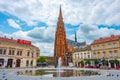 Osijek, Croatia, July 2, 2023: Cathedral of Saint Peter and Paul Royalty Free Stock Photo