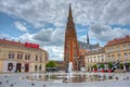 Osijek, Croatia, July 2, 2023: Cathedral of Saint Peter and Paul Royalty Free Stock Photo