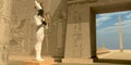 Osiris Statue in Pharaoh Temple