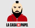 Oslo With La Casa De Papel Title Money Heist Design Graphic Netflix Film Abstract Vector