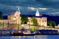 Oslo, Akershus at night Royalty Free Stock Photo