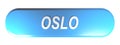 OSLO blue rounded rectangle push button - 3D rendering illustration Royalty Free Stock Photo