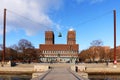 Oslo, the building of the City Hall. Norway, Europe. Royalty Free Stock Photo