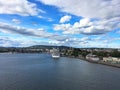 Oslo, the capital of Norway. Royalty Free Stock Photo