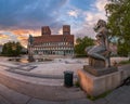 Oslo City Hall in the Evening, Oslo, Norway Royalty Free Stock Photo