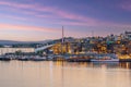Oslo downtown city skyline cityscape in Norway Royalty Free Stock Photo