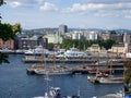 Oslo Fjord and Harbor is one of Oslo`s great attractions, Norway Royalty Free Stock Photo