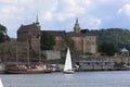 Oslo fortress in Norway Royalty Free Stock Photo