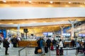 Oslo Gardermoen International Airport departure terminal architecture. Royalty Free Stock Photo