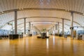 Oslo Gardermoen International Airport departure terminal architecture. Royalty Free Stock Photo