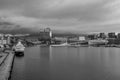 Oslo harbor seen from the Oslo ferry