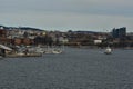 oslo harbour from cruiseship detail view norway Royalty Free Stock Photo