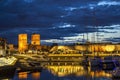 Oslo harbour at night, Norway