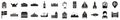 Oslo icons set simple vector. Norway national city Royalty Free Stock Photo