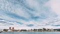 Oslo, Norway. Akershus Fortress, Oslo City Hall And Floating Ships Near Aker Brygge District. Summer Day. Famous And Royalty Free Stock Photo