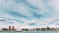 Oslo, Norway. Akershus Fortress, Oslo City Hall And Floating Ships Near Aker Brygge District. Summer Day. Famous And Royalty Free Stock Photo