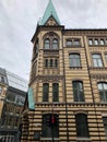 Oslo, Norway - April 7, 2018: Classic architecture in Oslo buildings Royalty Free Stock Photo