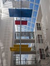 Inside view of architecture in oslo university hospital rikshospitalet