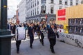 Musical bands parade through the streets of Oslo, Norway