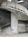 Oslo, Norway - April 7, 2018: Spiral stairs in Victoria Terrace, the Norwegian Ministry of Foreign Affairs Royalty Free Stock Photo
