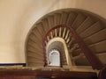 Oslo, Norway. August 25, 2017: Norwegian Folk Museum Norsk Folkemuseum. Staircase inside the building Royalty Free Stock Photo