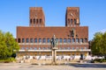 Oslo, Norway - City Hall historic building - Radhuset - housing city council, municipality authorities and Nobel Peace Prizes Royalty Free Stock Photo