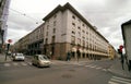 Oslo, Norway. DnB Bank building crossroads Royalty Free Stock Photo