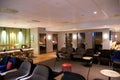 OSLO, NORWAY - JAN 21st, 2017: airport business class lounge interior of SAS, seating area in a frequent flyer lounge Royalty Free Stock Photo