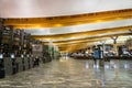 Oslo Gardermoen International Airport departure terminal architecture. Royalty Free Stock Photo