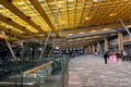 Oslo Gardermoen International Airport departure terminal architecture. Royalty Free Stock Photo