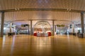 Oslo Gardermoen International Airport departure terminal architecture. Royalty Free Stock Photo