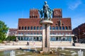 Fountain in front of the Oslo City Hall