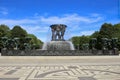 Oslo, Norway - July 22, 2018: Fountain at Vigeland park.