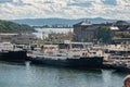 Old hurtigruten ship Nordstjernen at port in Oslo.. Royalty Free Stock Photo