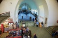 People visit Viking Ship Museum at Bygdoy island in Oslo, Norway. Royalty Free Stock Photo