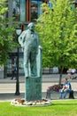 Statue of Carl Joachim Hambro in Oslo, Norway