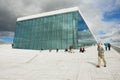 View to the modern National Oslo Opera House building in Oslo, Norway. Royalty Free Stock Photo