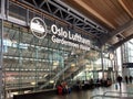 OSLO, NORWAY : The Lufthavn Airport Gardermoen OSL is the main domestic hub and international airport Royalty Free Stock Photo