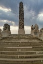 The Monolith sculpture at Frogner Park by Gustav Vigeland, Oslo, Norway Royalty Free Stock Photo