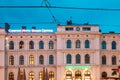 Oslo, Norway. Night View Of Comfort Hotel Grand Central Near Oslo Central Station Railway Station. Royalty Free Stock Photo