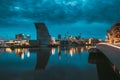 Oslo, Norway. Night View Embankment And Residential Multi-storey House In Gamle Oslo District. Summer Evening Royalty Free Stock Photo