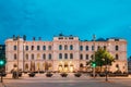 Oslo, Norway. Night View Of Hotel Near Oslo Central Station Railway Station Royalty Free Stock Photo