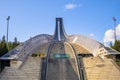 Oslo, Norway - Panoramic view of Holmenkollen ski jumping hill - Holmenkollbakken - an Olympic size ski jump facility after 2010