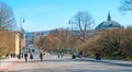 Oslo. Norway. People on Karl Johans Gate