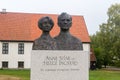 Monument to Helge Ingstad and Anne Stine. LÃ¢â¬â¢Anse aux Meadows National Historic Site