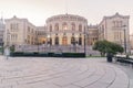 Morning view on Norwegian Parliament Stortinget building