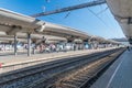 Platforms on Oslo railway station. Oslo Sentralstasjon Oslo Central Station. Royalty Free Stock Photo